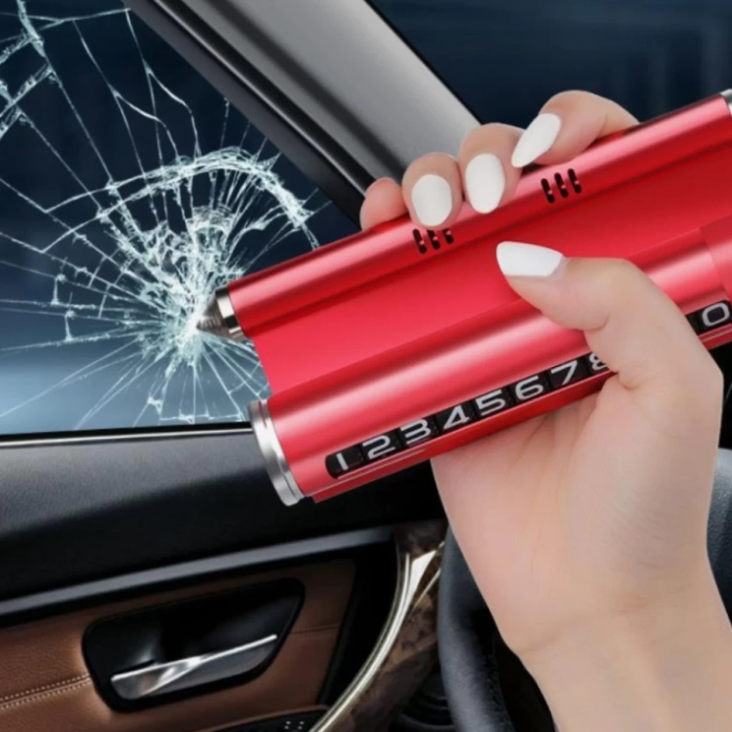 Suport de Număr de Telefon cu Odorizant Integrat pentru Automobil - Design Elegant și Montare Ușoară, Ideal pentru Vizibilitatea Numărului de Parcare și Împrospătarea Aerului din Mașină [1]