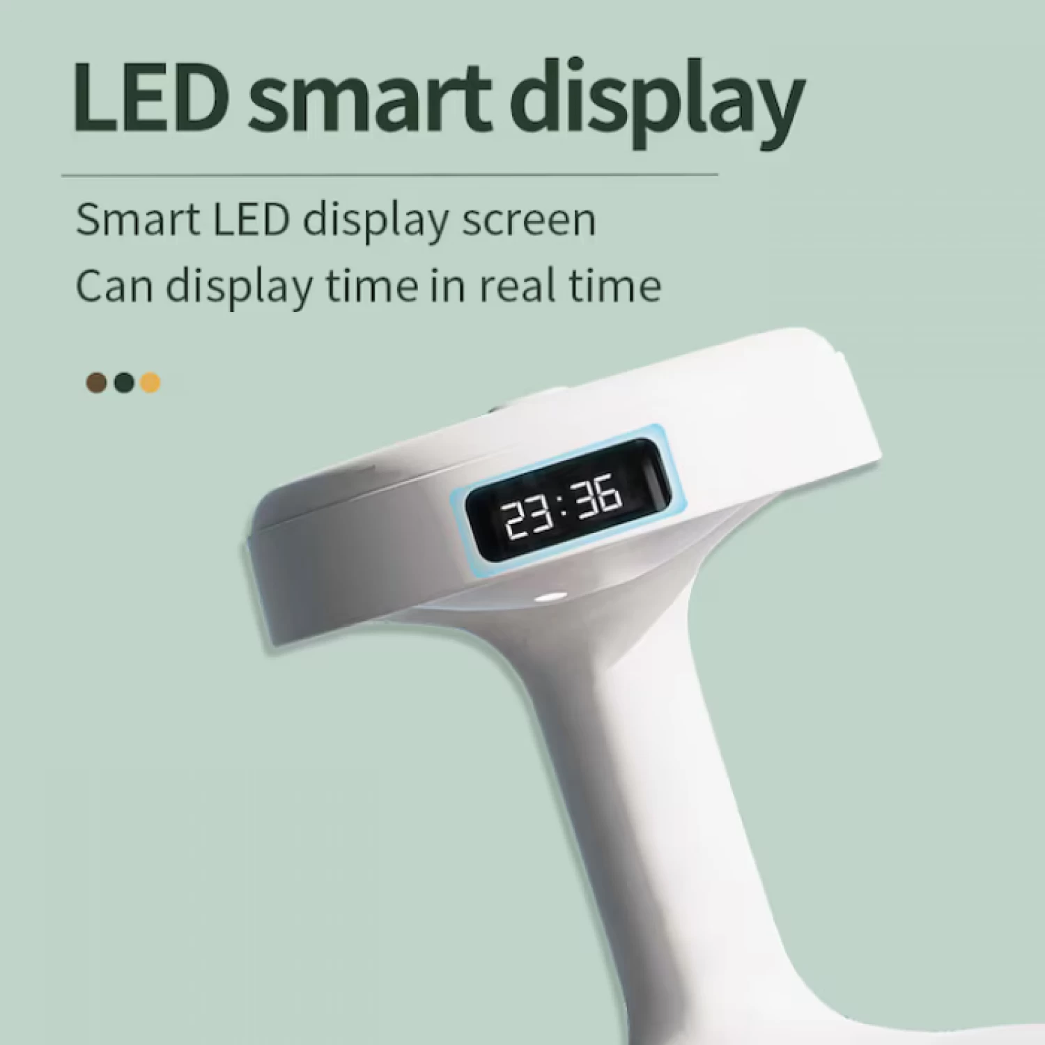 Umidificator Anti-Gravity Ultrasunete 800ml cu LED - Funcție Anti-Dry, Lumină Ambient și Display Inteligent, Alb/Verde [6]