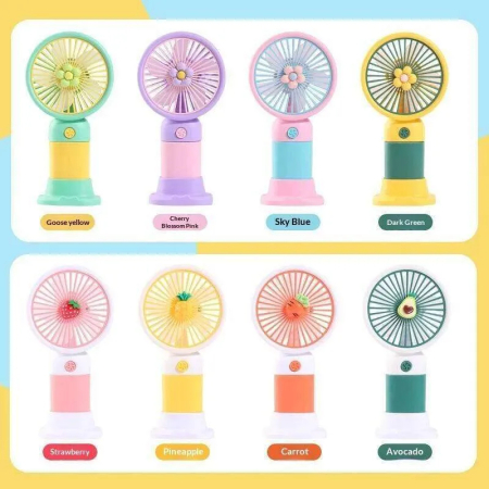 Ventilator mini de mână portabil, acumulator 350 mAh, încărcare USB, funcționare silențioasă, design compact 7×14×3 cm [6]