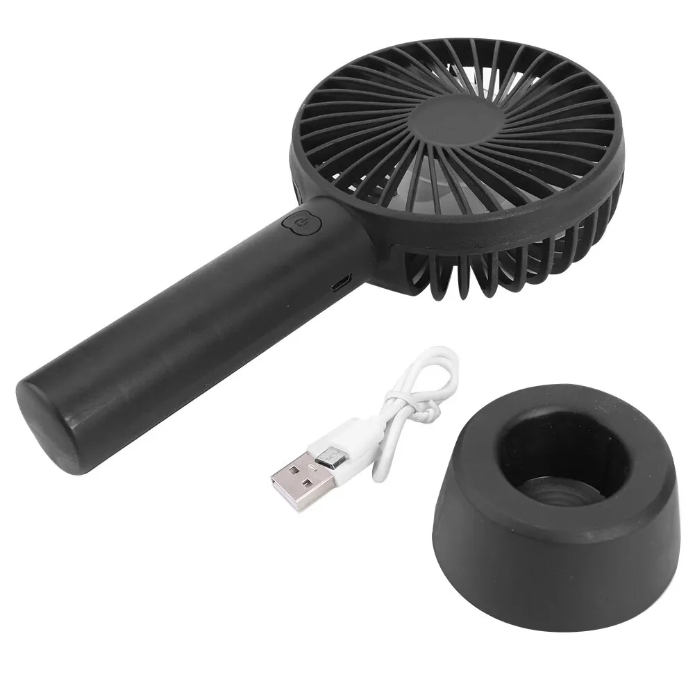 Ventilator Portabil de Mână, Acumulator Reîncărcabil 2000 mAh, Alimentare USB 5V, 3 Trepte de Viteză, Putere 5W, Flux Natural de Aer, Design Compact și Ușor de Transport [12]