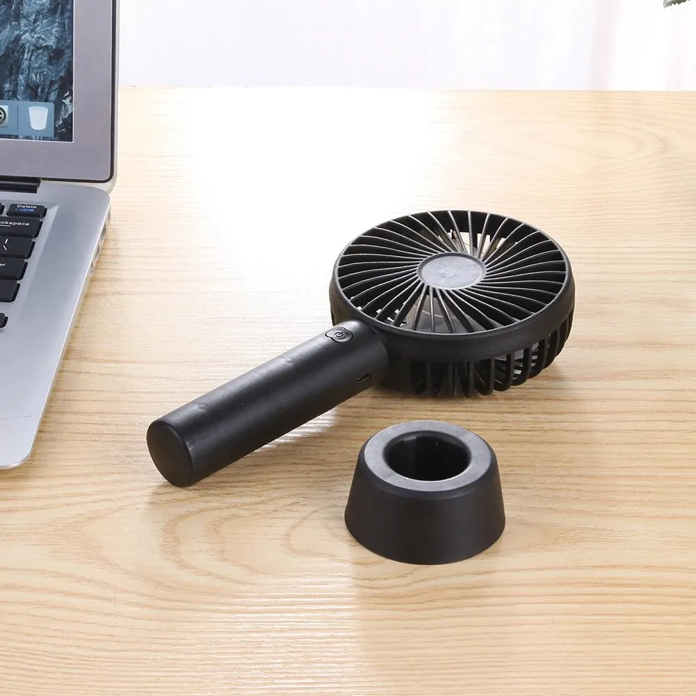 Ventilator Portabil de Mână, Acumulator Reîncărcabil 2000 mAh, Alimentare USB 5V, 3 Trepte de Viteză, Putere 5W, Flux Natural de Aer, Design Compact și Ușor de Transport [2]