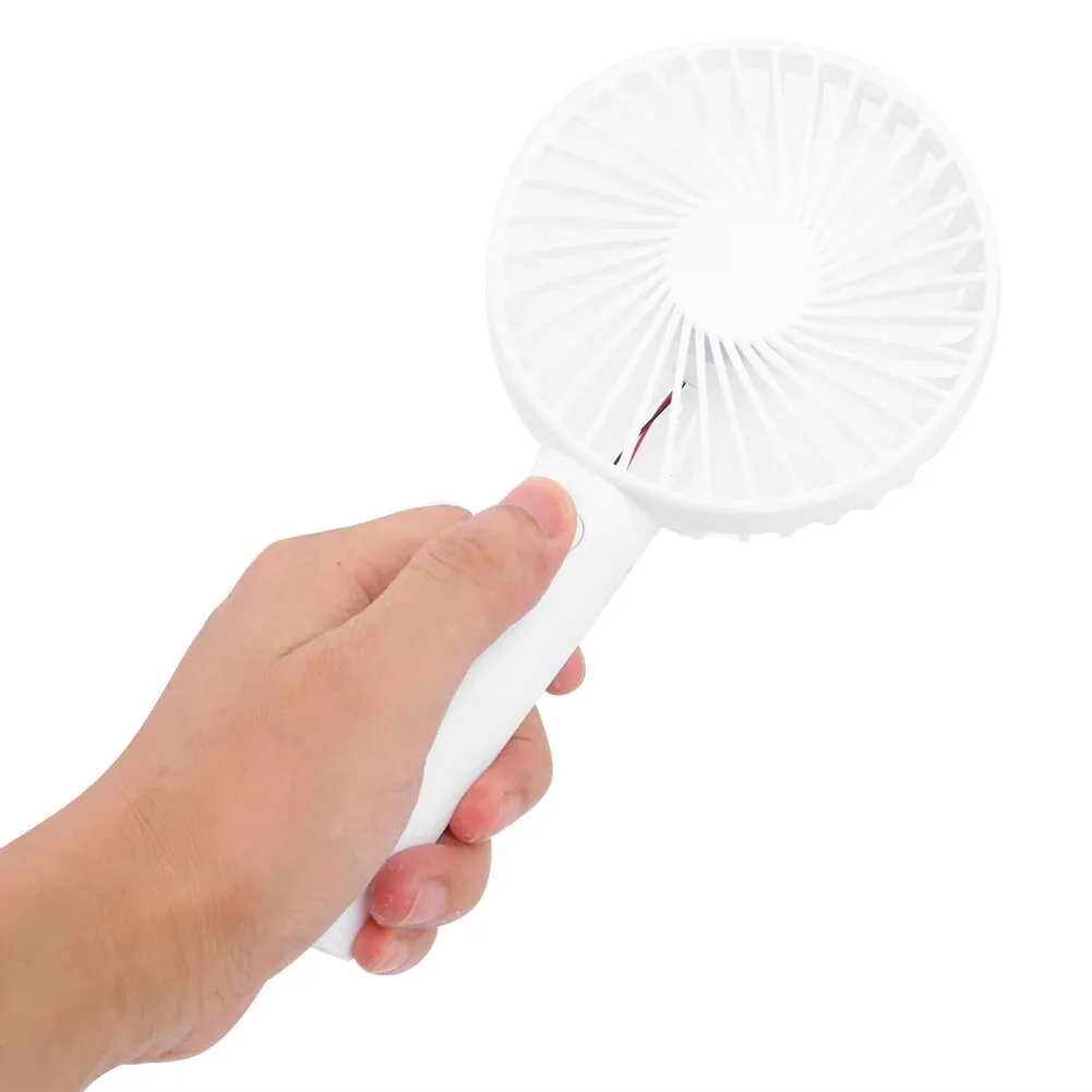 Ventilator Portabil de Mână, Acumulator Reîncărcabil 2000 mAh, Alimentare USB 5V, 3 Trepte de Viteză, Putere 5W, Flux Natural de Aer, Design Compact și Ușor de Transport [16]
