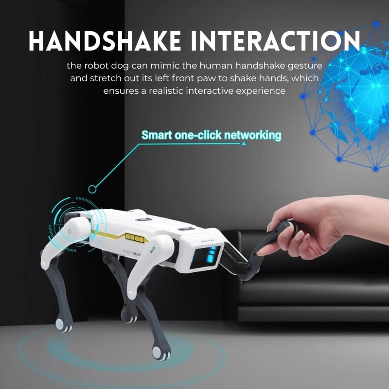 iUni 8002 Intelligens Robotkutya – 25+ Interaktív Funkció, Alkalmazás- és Távirányító Vezérlés, Hangutasítások, Tánc, Zene, Mesék és Programozás [5]