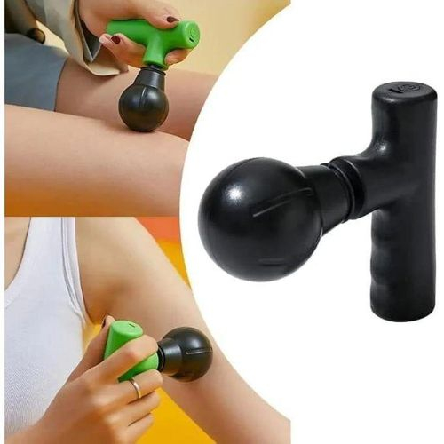 Mini Pistol de Masaj pentru Fascii - Dispozitiv Portabil, 4 Capete de Masaj, Reîncărcare USB, Mâner Ergonomic, Funcționare Silențioasă, pentru Relaxare Musculară [3]