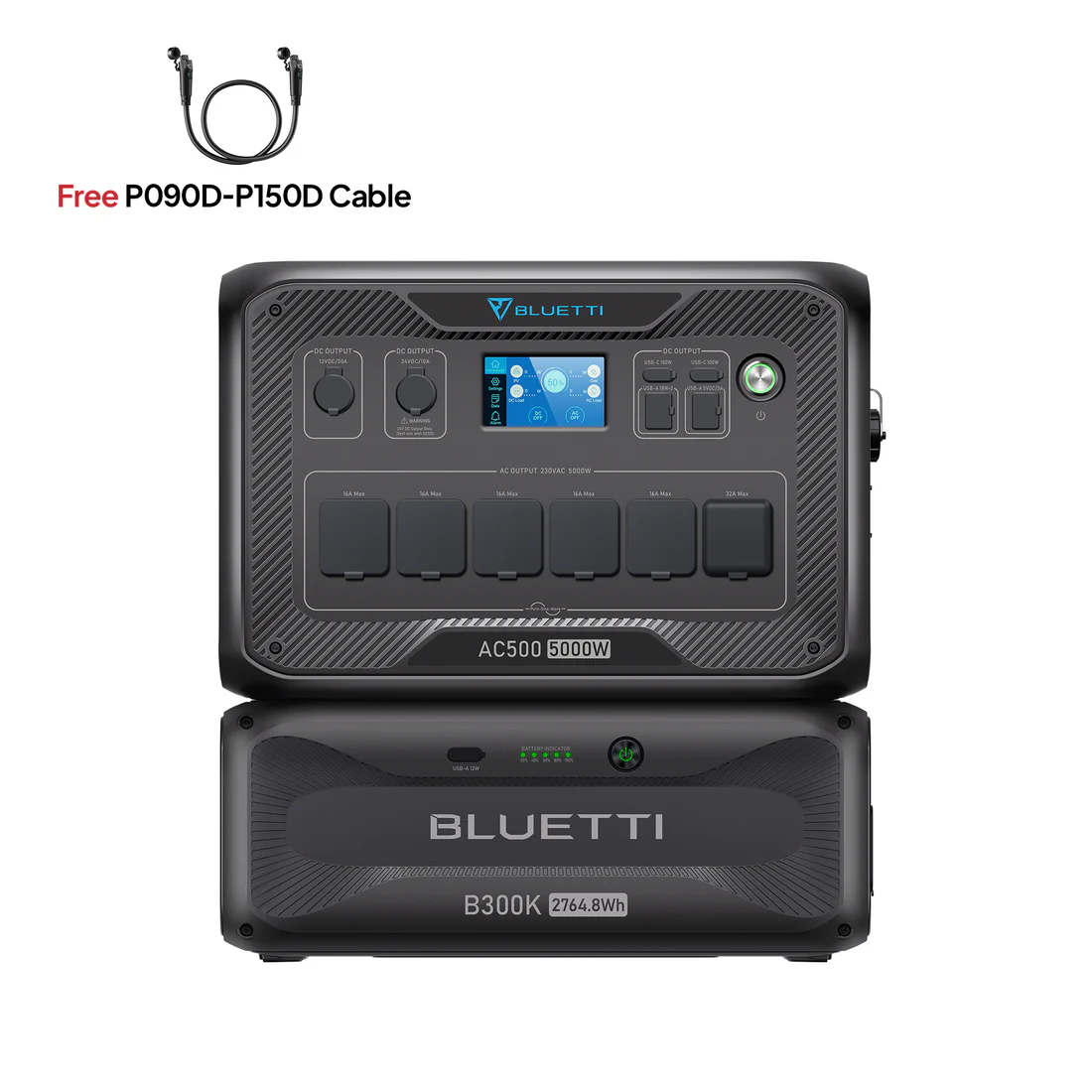 Baterii de expansiune - BLUETTI AC500 + B300K | Baterie de rezervă pentru acasă