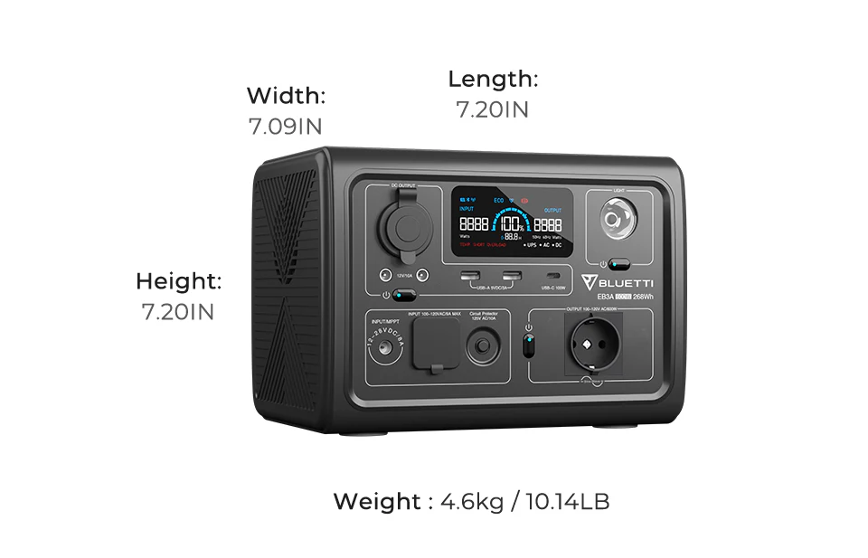 BLUETTI EB3A | 600W 268Wh | Centrală electrică portabilă [7]