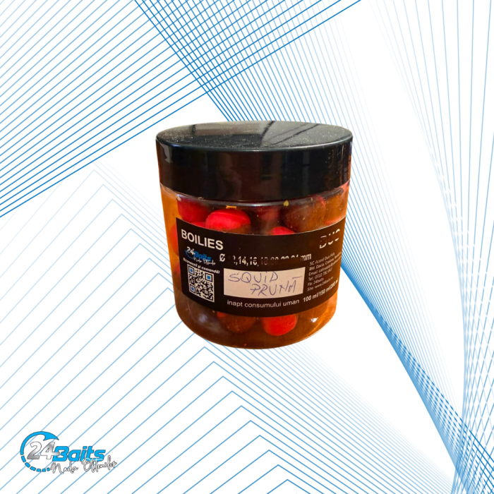 Momeală Hybrid Squid & Prună 14 mm Half & Half pentru Crap | 24Baits [2]