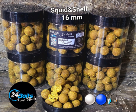 Boiles - 24Baits Boilies Squid&Shell Duo 16mm