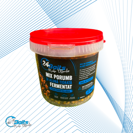 Alune tigrate - Mix Fermentat Alună Tigrată și Porumb 2,5 kg – Gata de Utilizare | 24Baits