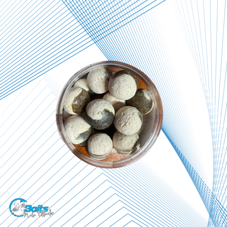 Boilies - Momeală Hybrid Scoică & Squid 20 mm Half & Half pentru Crap | 24Baits