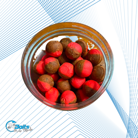 Boilies - Momeală Hybrid Squid & Prună 14 mm Half & Half pentru Crap | 24Baits
