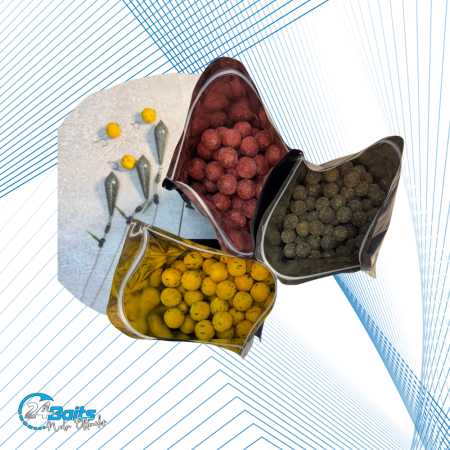 Pachete Promoționale pentru Pescuit – Economisește cu Ofertele 24Baits - Pachet Promoțional Pescuit la Boilies – 3 kg Boilies și 3 Monturi Elicopter | 24Baits