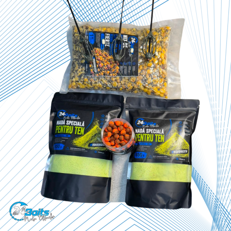 Pachete Promoționale pentru Pescuit – Economisește cu Ofertele 24Baits - Pachet Promoțional Pescuit la Ten – Nadă, Semințe, Monturi și Momeli Hybrid | 24Baits