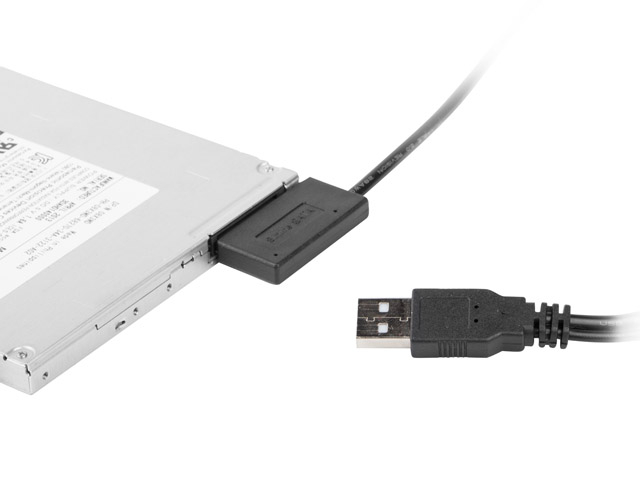 Cablu Adaptor 2 x USB la Slim SATA HDD 0.5m, Gembird A-USATA-01 [7]