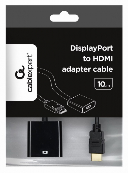 Cablu adaptor display port Tata, HDMI Mama, Gembird A-DPM-HDMIF-002 [1]