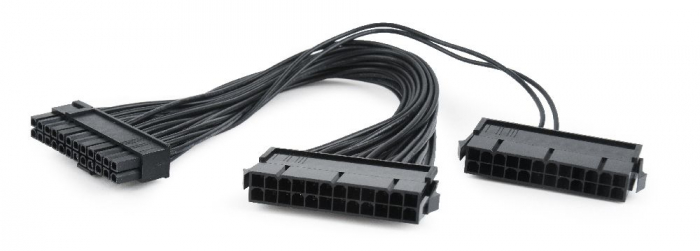 Cablu Alimentare intern Dual PSU ATX 24 pini la 2 X ATX 24 pini 0.3M Gembird CC-PSU24-01 [2]