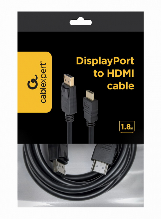 Cablu Display port la HDMI, lungime 1.8m, Gembird CC-DP-HDMI-6 [1]