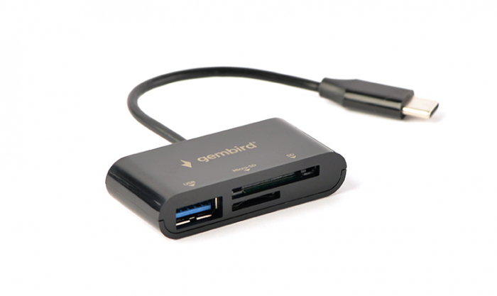 Cititor de carduri SDXC compact USB Type-C, negru UHB-CR3-02 [2]