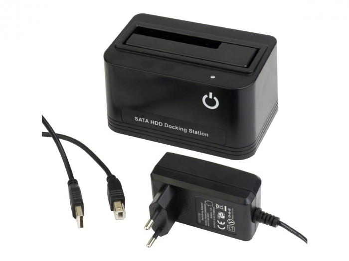 Docking Station USB 2.0  pentru hard disk-uri SATA de 2,5 și 3,5 inch Negru GEMBIRD [2]