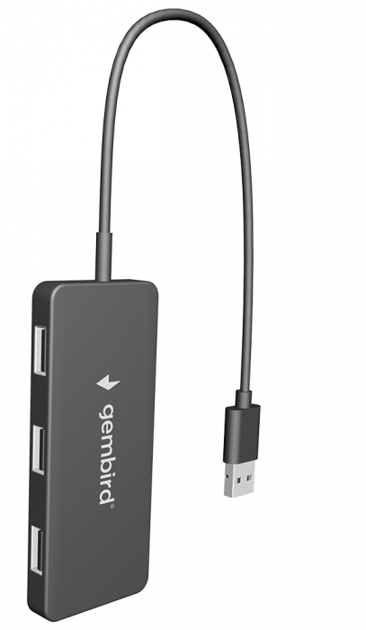 HUB USB 2.0 cu 4 porturi, , cablu 0.15 m, Gembird UHB-U2P4-04 [2]