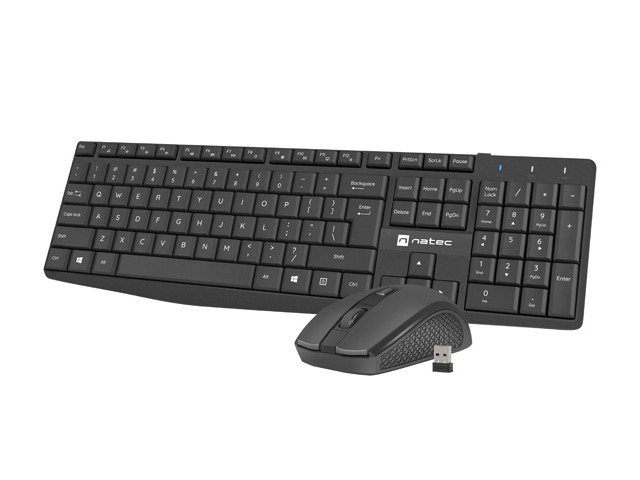 Set Wireless Tastatura si Mouse wireless Natec, Squid, Negru [2]