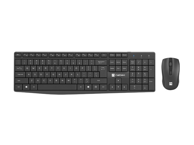 Set Wireless Tastatura si Mouse wireless Natec, Squid, Negru [3]