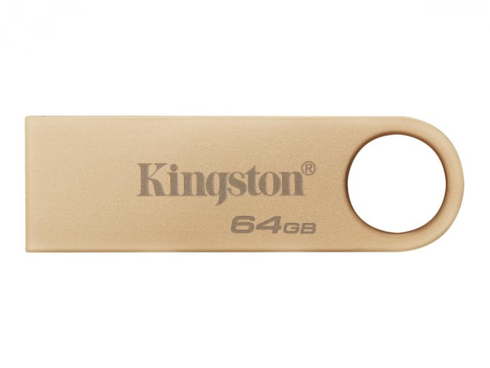 Memorie USB Kingston DataTraveler SE9 G3, 64GB, USB 3.2 Gen1, Metalic, Auriu [2]