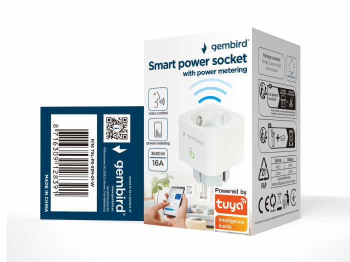 Priza inteligenta, Gembird 16A 3680 W , cu contor de consum [5]