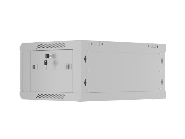 Rack 19" Lanberg 4U 600X450 Gri , Usa Metalica Perforata (Pachet Plat) [6]
