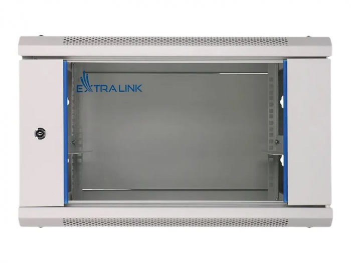 Rack Extralink 6U 600X450 Wall-Mounted Rackmount Cabinet, Gri [6]