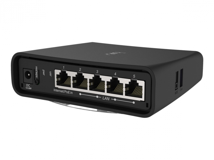Router MIKROTIK, hAP ac2, wireless, 1200 Mbps, porturi Gigabit x 5, antena interna x 2, USB pt 3G/4G, dual band [5]