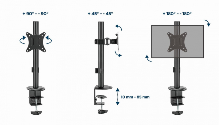 Suport de birou pentru monitor 17-32inch MA-D1-02, Gembird [9]