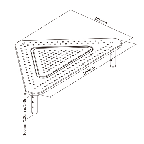 Suport monitor reglabil (triunghi) MS-TABLE-02 - Gembird [4]