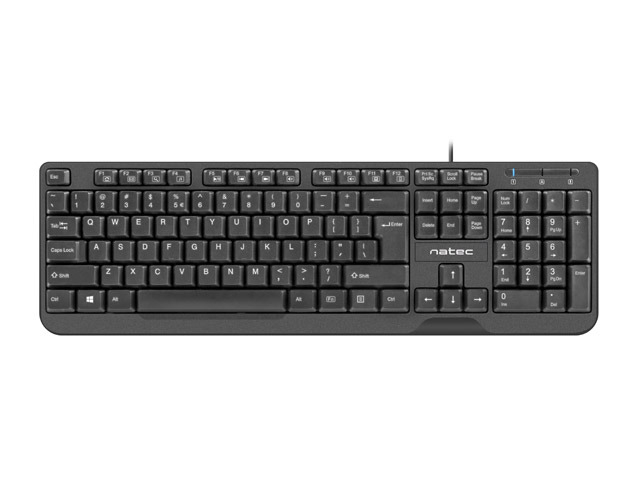 Tastatura  NATEC NKL-0967 Trout Slim USB, US Layout Slim, Neagra [2]