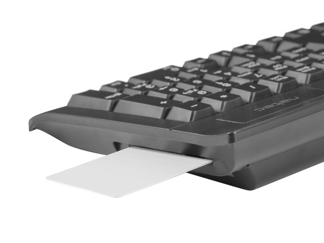 Tastatura NATEC NKL-1055 Moray USB cu cititor de carduri inteligente, Negru [4]