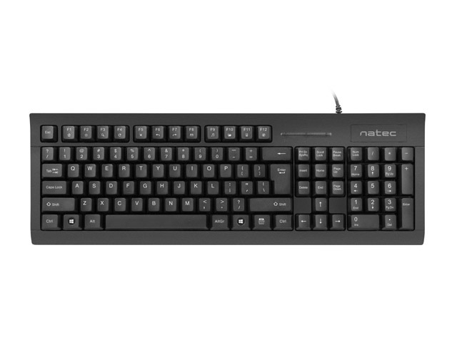 Tastatura NATEC NKL-1055 Moray USB cu cititor de carduri inteligente, Negru [3]