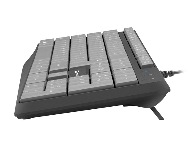 Tastatura NATEC NKL-1507 NAUTILUS SLIM Negru/Gri USB US Layout [4]