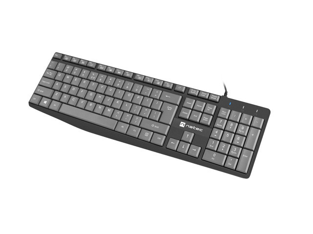 Tastatura NATEC NKL-1507 NAUTILUS SLIM Negru/Gri USB US Layout [1]