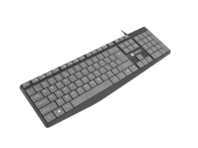Tastatura NATEC NKL-1507 NAUTILUS SLIM Negru/Gri USB US Layout [3]