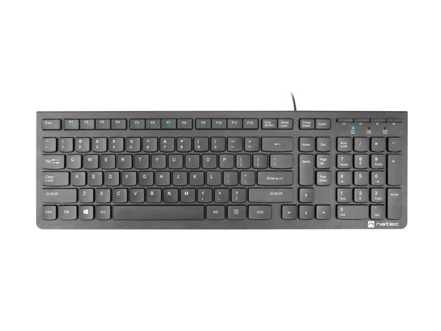 Tastatura NATEC NKL-1829 Discus 2 SLIM USB US Layout Slim Neagra [3]