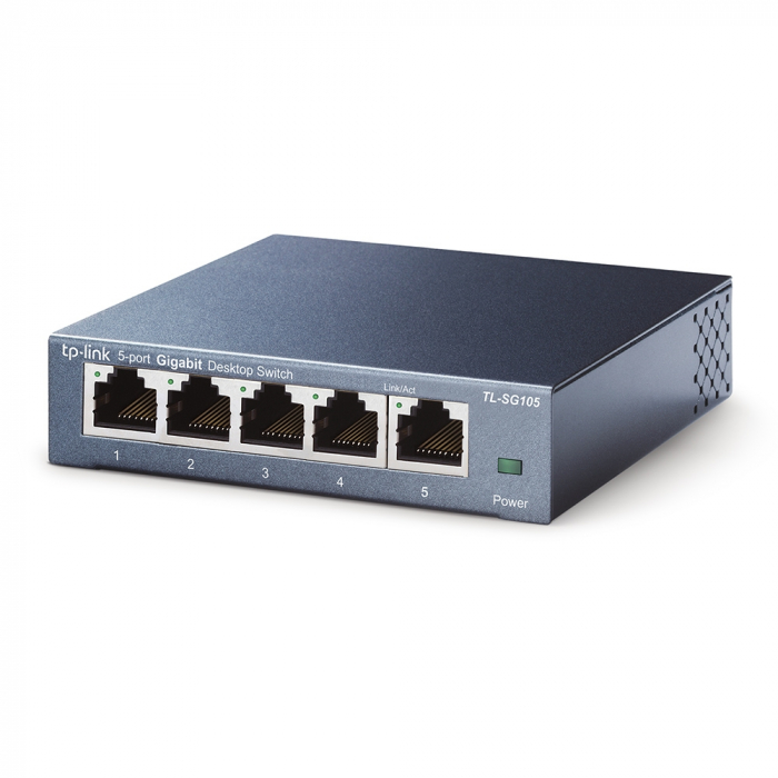 TP-LINK 5-port Metal Gigabit Switch 5 10/100/1000M RJ45 ports supports GMP Snooping IEEE 802.1p QoS (NON)(RSE)(EUR) [3]
