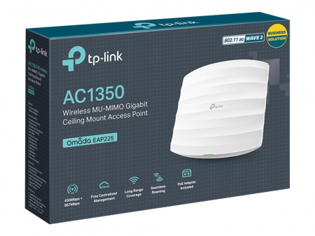 Access Point - Access Point TP-LINK EAP225 Wi-Fi 5 AC1350 (include adaptor DC)