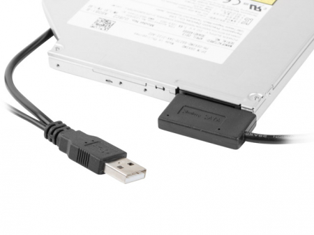 Cablu Adaptor 2 x USB la Slim SATA HDD 0.5m, Gembird A-USATA-01 [7]