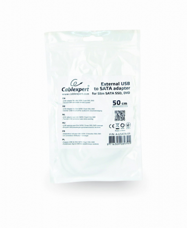 Cablu Adaptor 2 x USB la Slim SATA HDD 0.5m, Gembird A-USATA-01 [1]