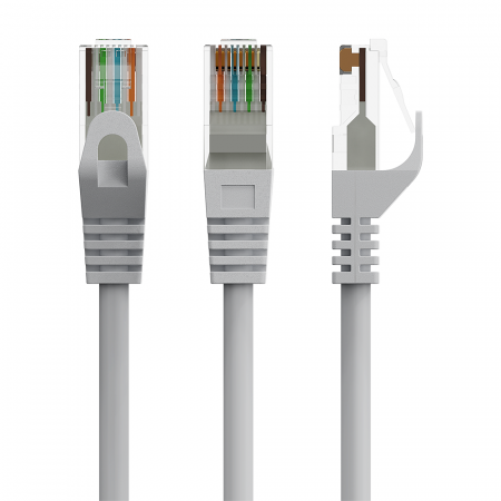 Cabluri Retea - Cablu patch UTP GEMBIRD Cat6, cupru-aluminiu, 0.25 m, Gri, AWG26