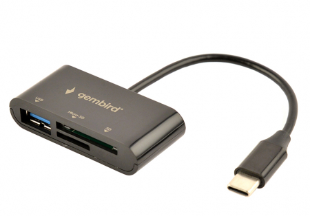 Cititor de carduri SDXC compact USB Type-C, negru UHB-CR3-02 [4]