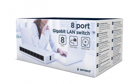 Switch-uri - Gembird NSW-G8-01 Switch cu 8 porturi Gigabit LAN