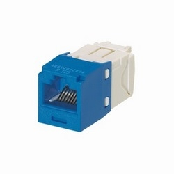 Modul keystone PANDUIT  Mini-Com TX6 UTP RJ45 Cat. 6 TG, albastru [1]