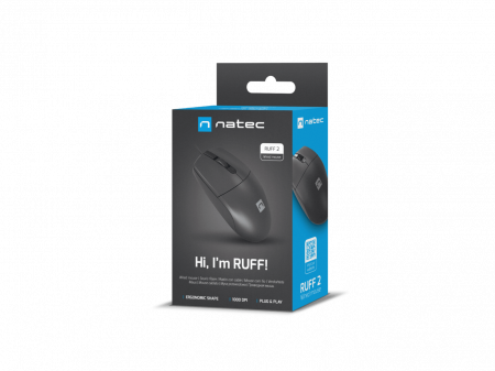 Mouse - Mouse Natec Ruff 2 1000 DPI  cu fir 1.5M USB Negru