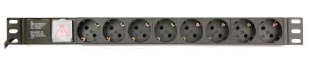 Rack-uri - Prelungitor GEMBIRD PDU C14 la 8 x Schuko 3m 1U 10A EG-PDU-014-C14